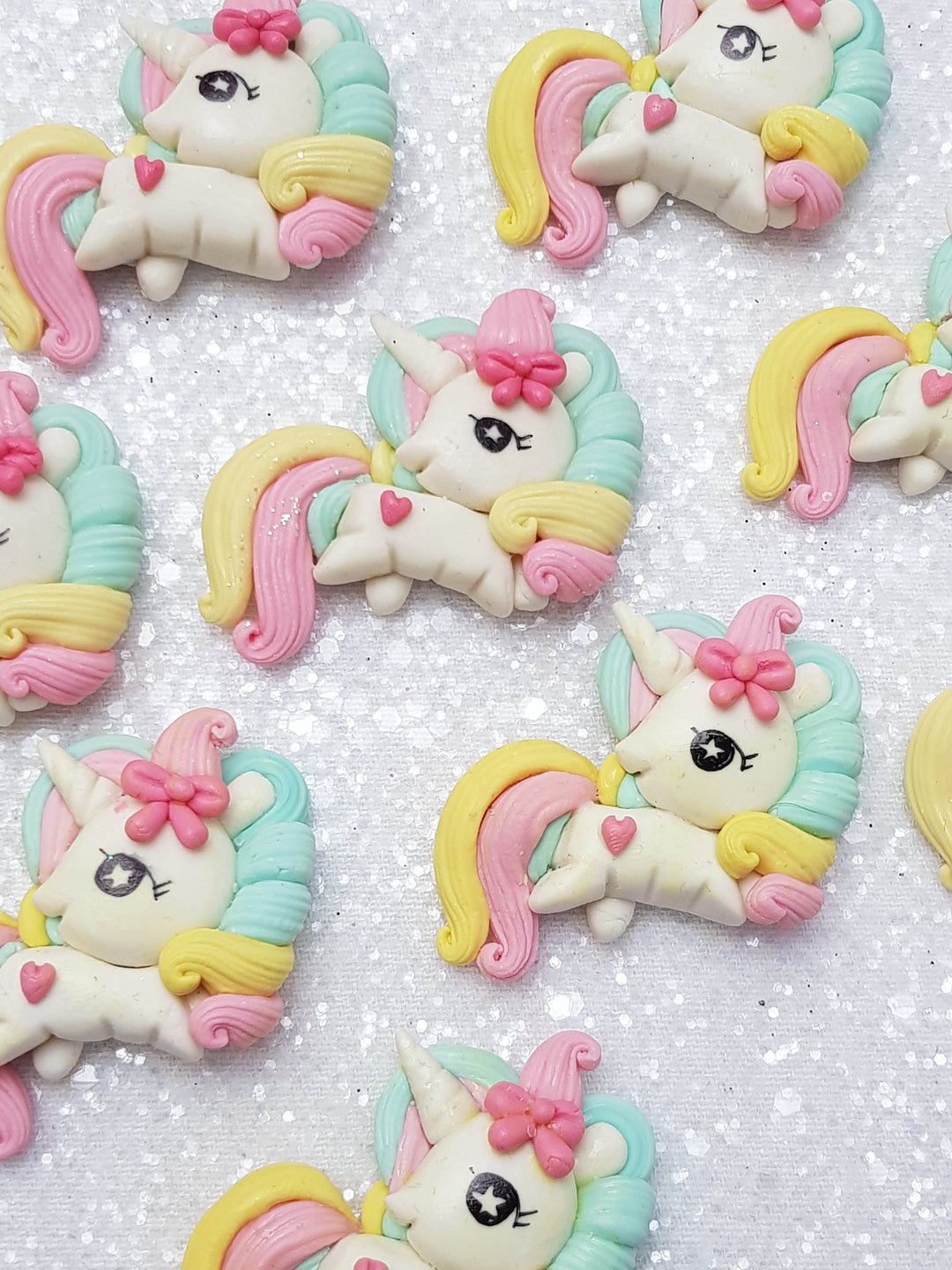 Clay Charm Embellishment - B Unicorn - Crafty Mood