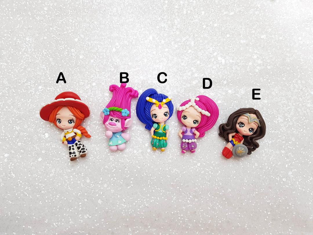 Clay Charm Embellishment - NEW LIMITED PRINCESS B - Crafty Mood