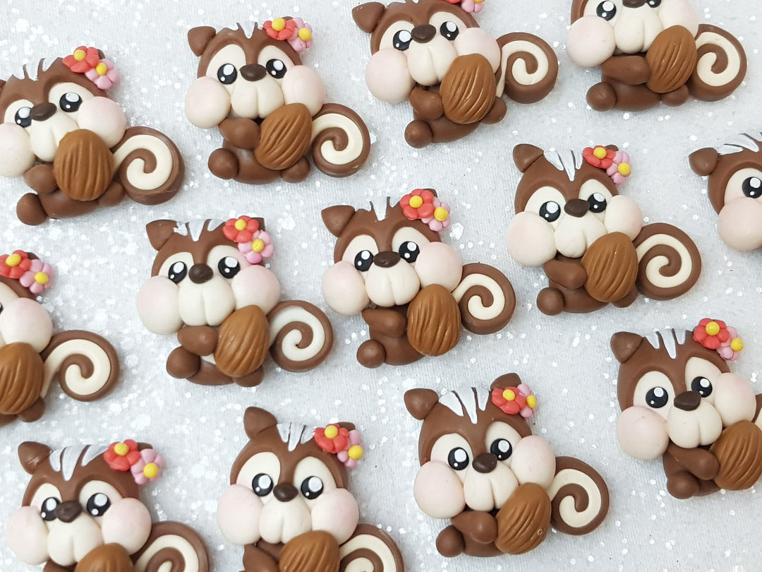 Clay Charm Embellishment - NEW Squirrel - Crafty Mood