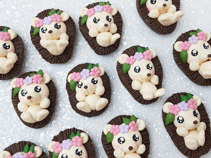 Clay Charm Embellishment - NEW Hedgehog - Crafty Mood