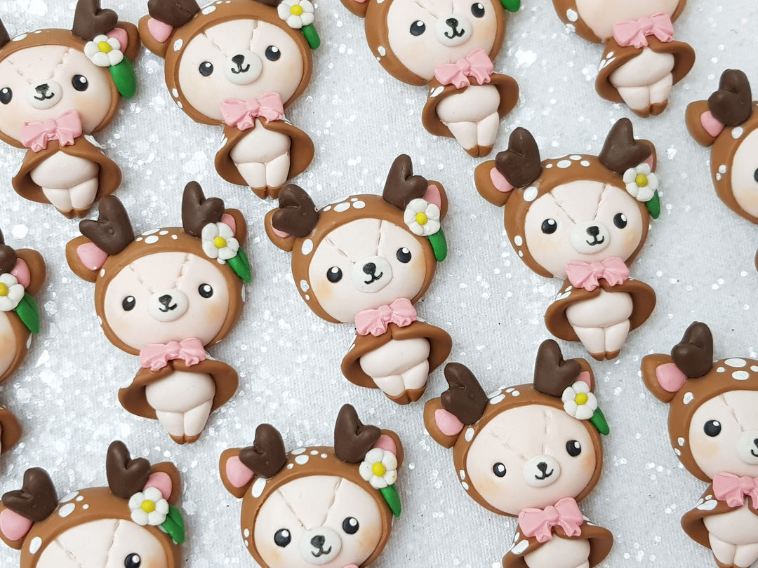 Clay Charm Embellishment - NEW Deer - Crafty Mood