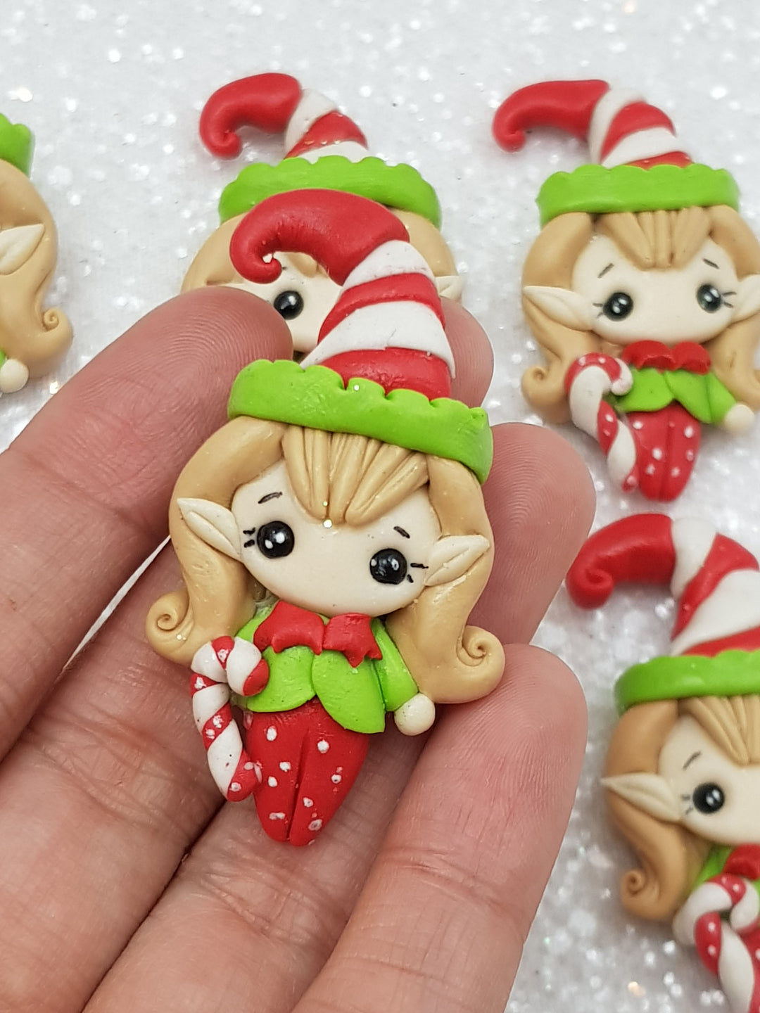 clay Charm Embellishment - New Christmas Elf - Crafty Mood