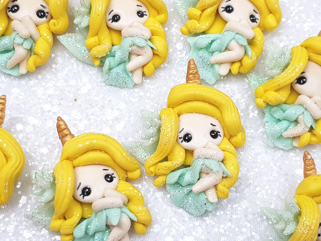 Clay Charm Embellishment - NEW Unicorn Fairy Ice - Crafty Mood
