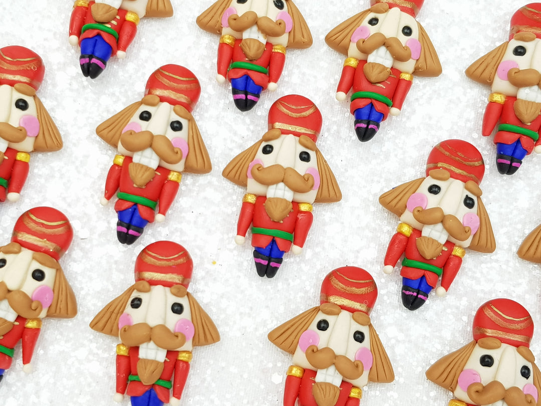 Clay Charm Embellishment - New Christmas Nutcracker - Crafty Mood
