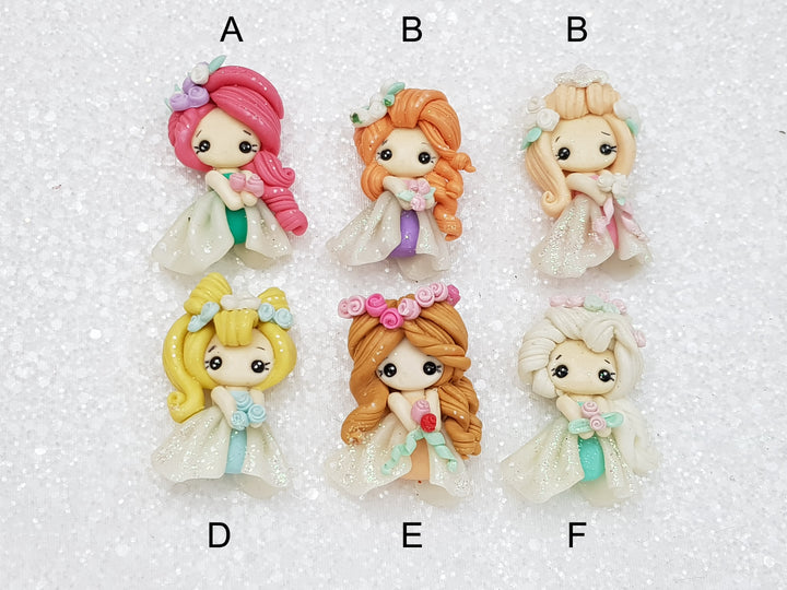 Clay Charm Embellishment - New Dramatic Winter Princess - Crafty Mood