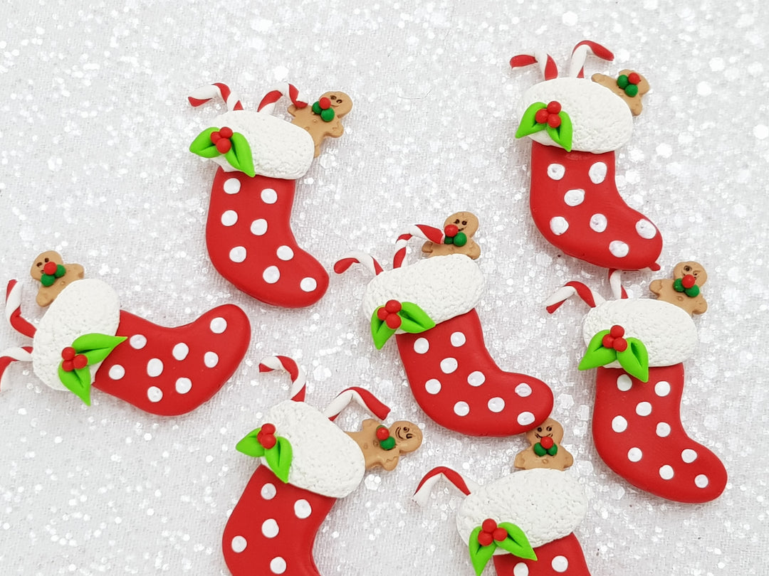 Clay Charm Embellishment - New Stocking - Crafty Mood