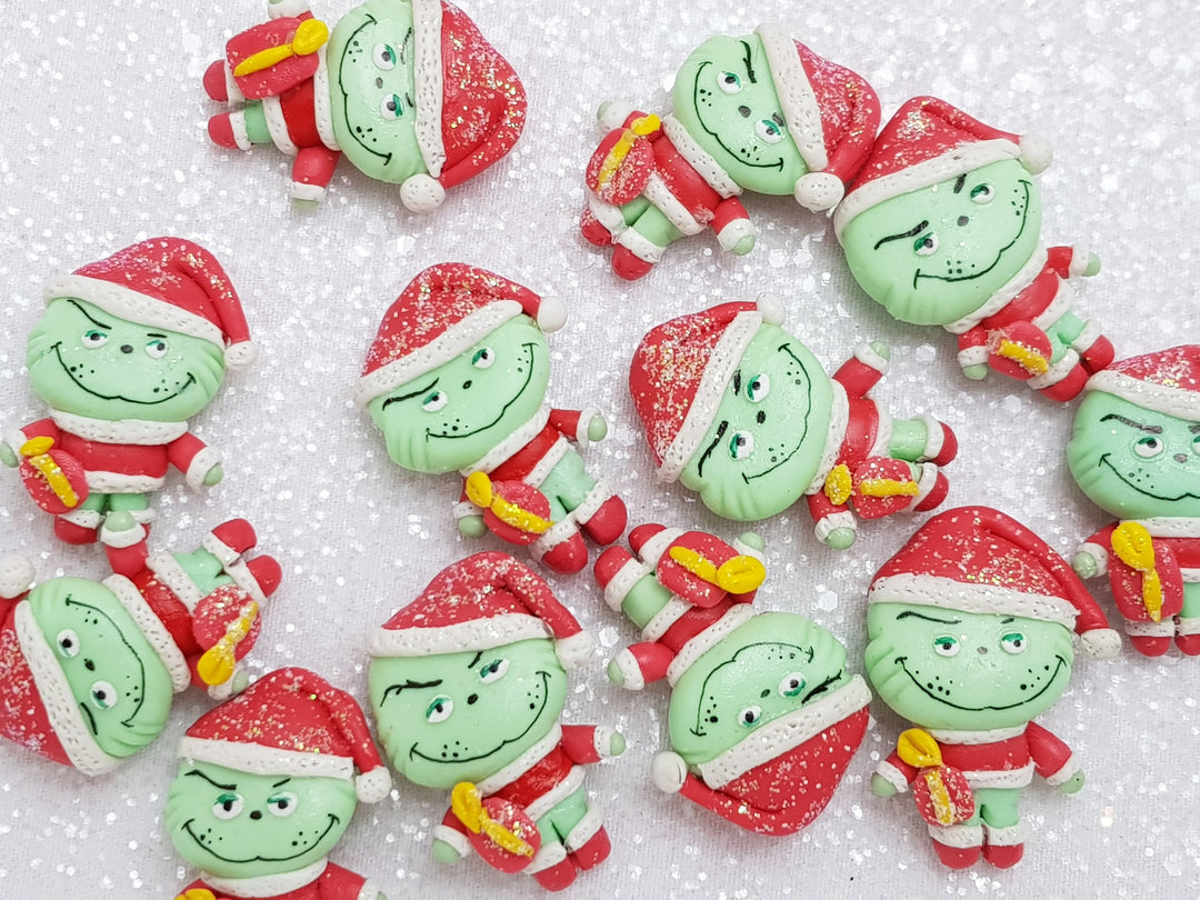 Clay Charm Embellishment - New Green Boy - Crafty Mood