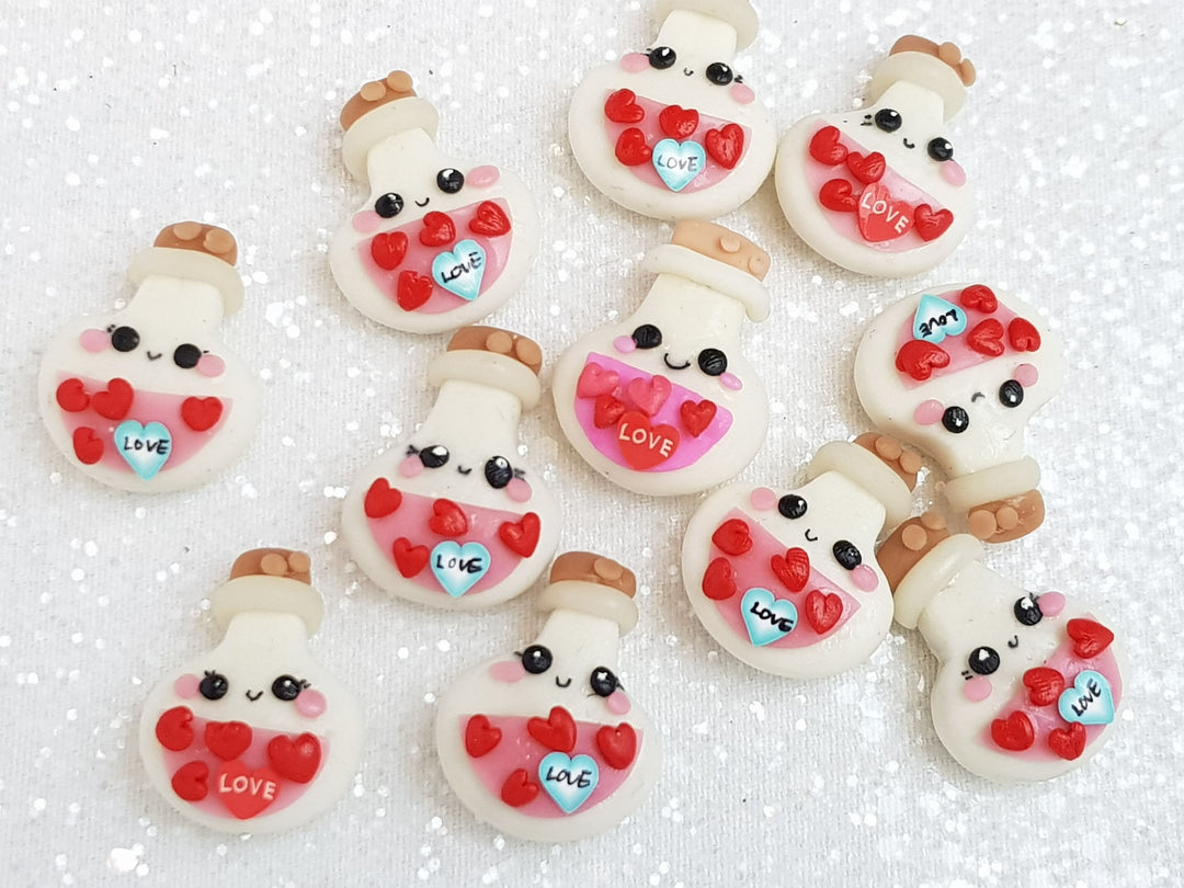 Random Clay Charm Embellishment - Love Potion - Crafty Mood