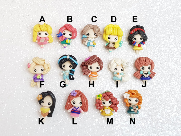 Clay Charm Embellishment - Mini Toddler Princess - Crafty Mood