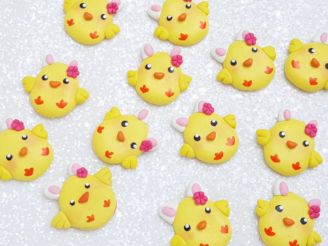 Clay Charm Embellishment - New Chick - Crafty Mood