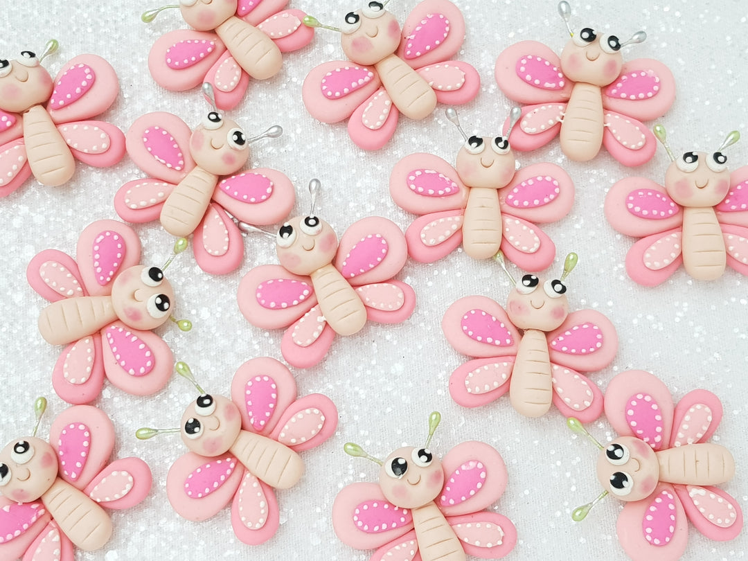 Clay Charm Embellishment - NEW Butterfly - Crafty Mood