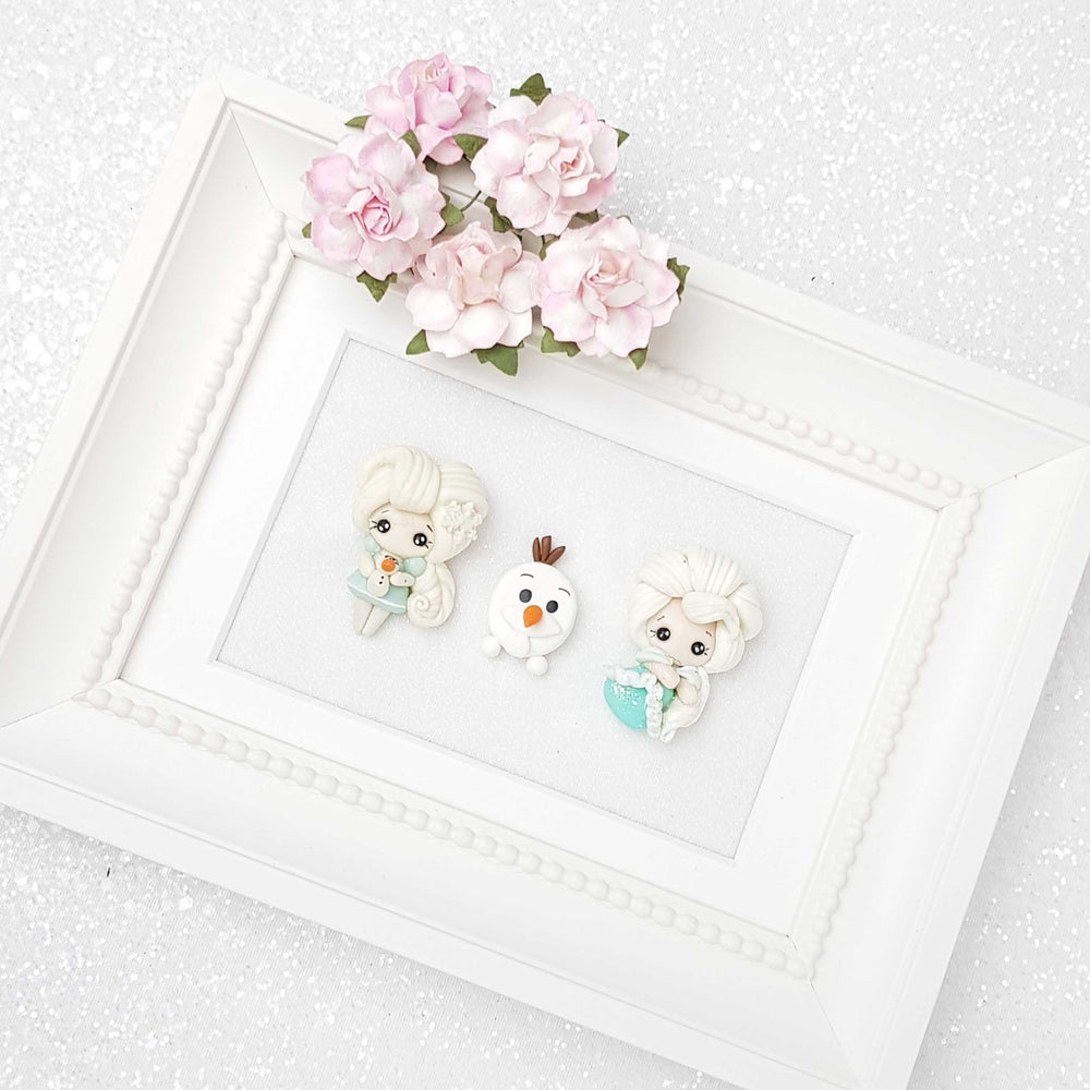 Clay Charm Embellishment - Winter Princess A - Crafty Mood