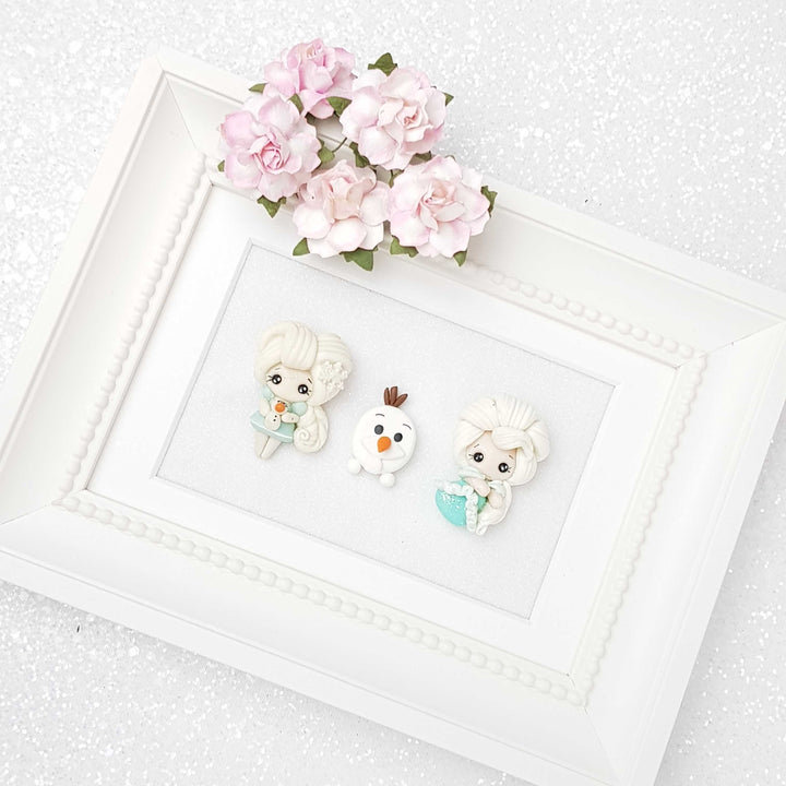 Clay Charm Embellishment - Winter Princess A - Crafty Mood