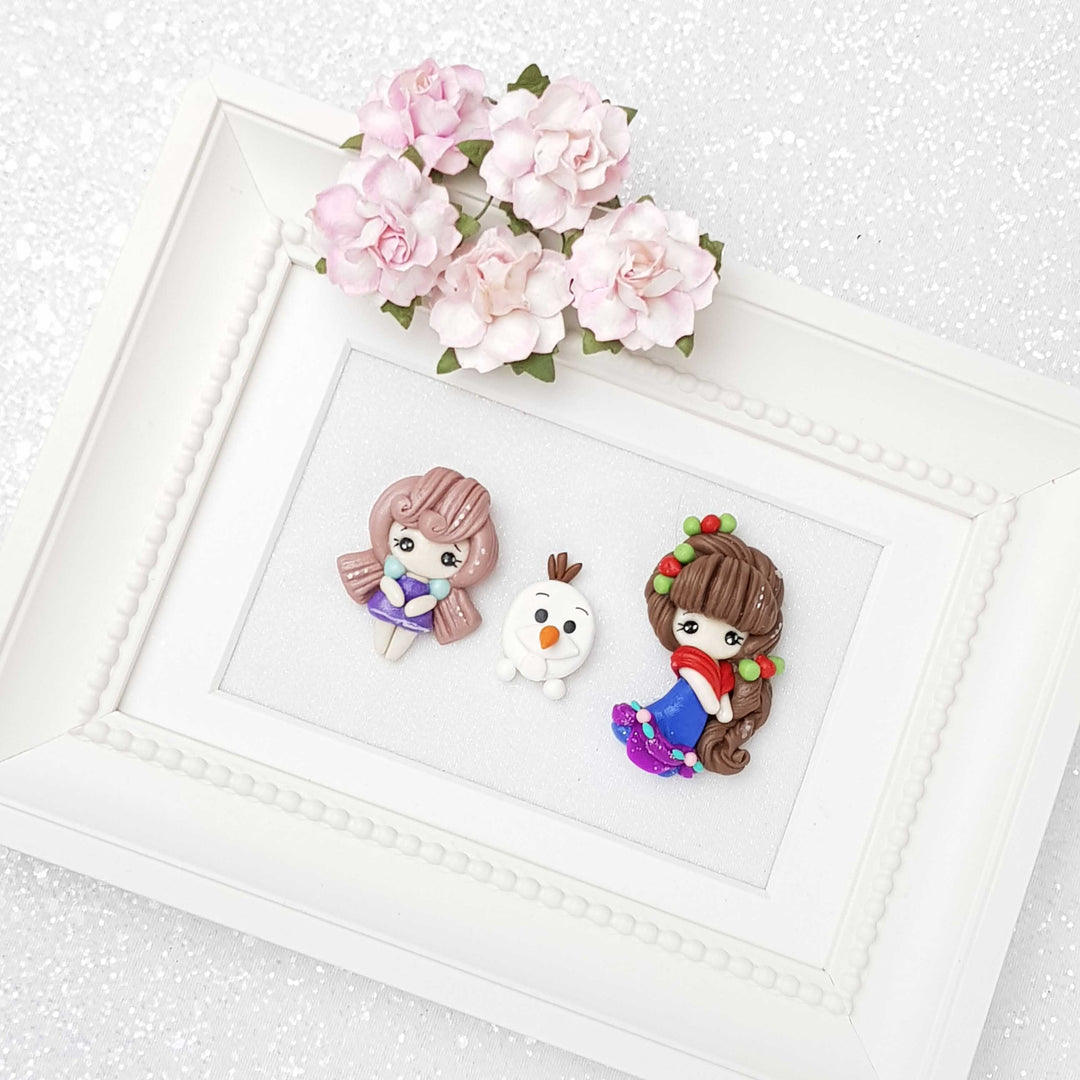 Clay Charm Embellishment - Winter Princess B - Crafty Mood