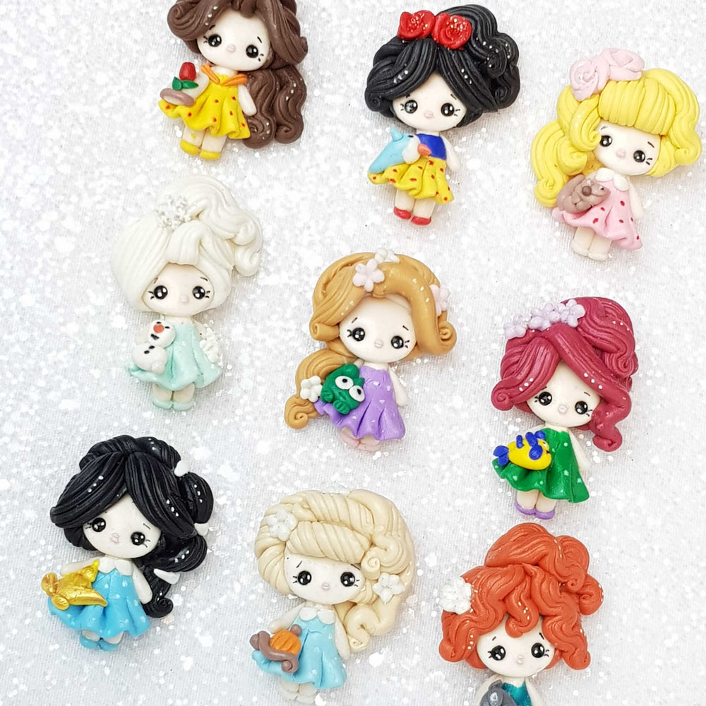 Clay Charm Embellishment - Pouty Princess - Crafty Mood