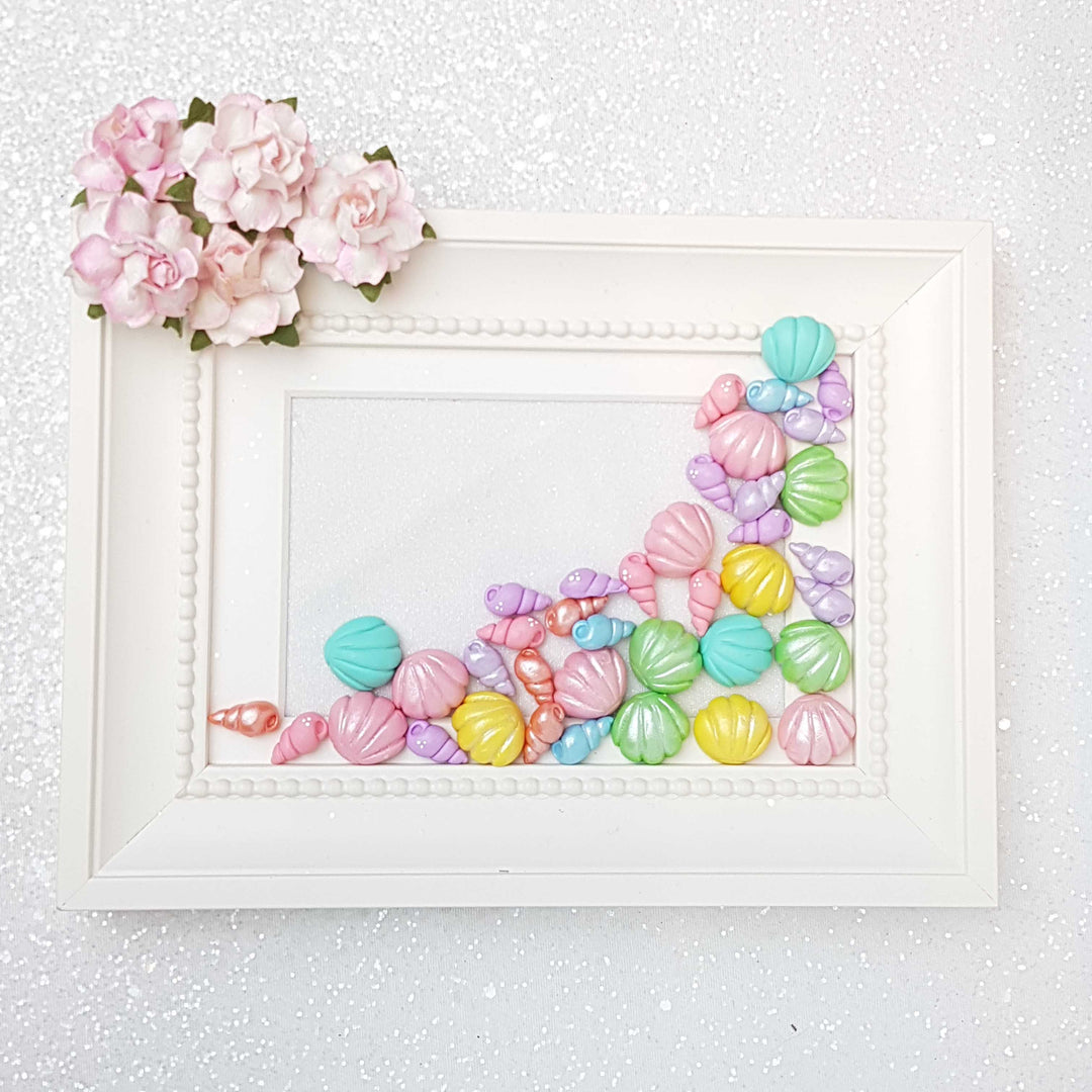 Clay Charm Embellishment - Sea Shell - Random Mixed of 4 - Crafty Mood