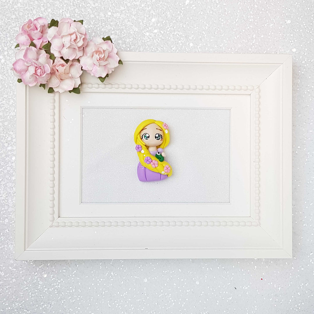 Clay Charm Embellishment - Long Hair Princess - Crafty Mood