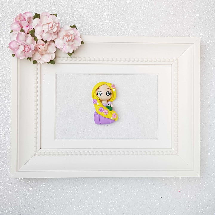 Clay Charm Embellishment - Long Hair Princess - Crafty Mood
