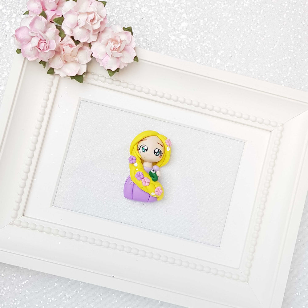 Clay Charm Embellishment - Long Hair Princess - Crafty Mood