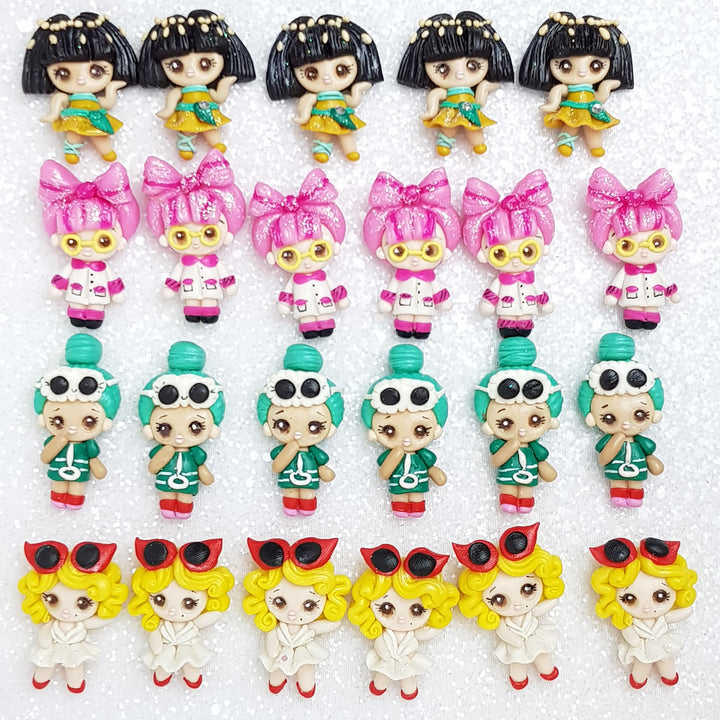 Clay Charm Embellishment - NEW POUT DOLL - Crafty Mood