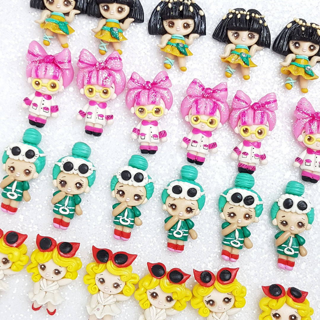 Clay Charm Embellishment - NEW POUT DOLL - Crafty Mood