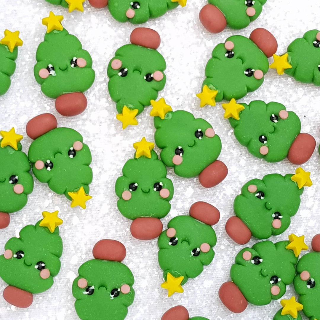 Clay Charm Embellishment - NEW Christmas Tree - Crafty Mood