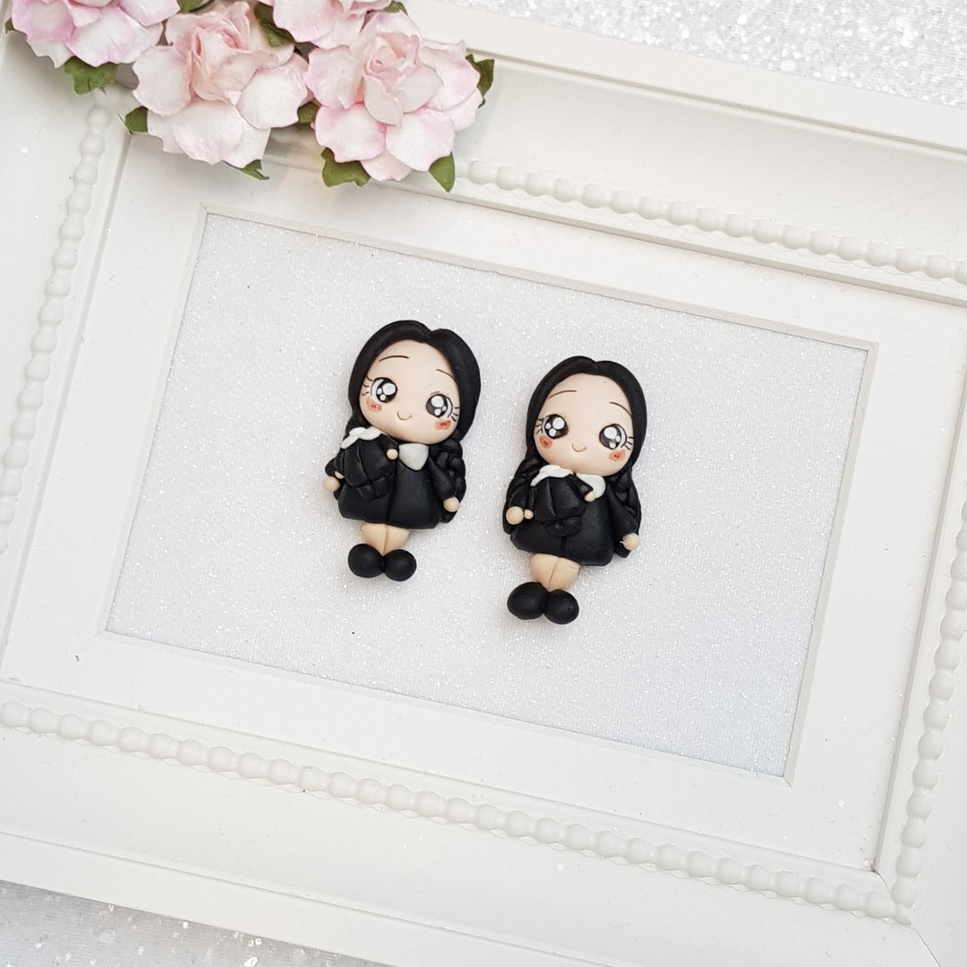 Clay Charm Embellishment - horror girl - Crafty Mood