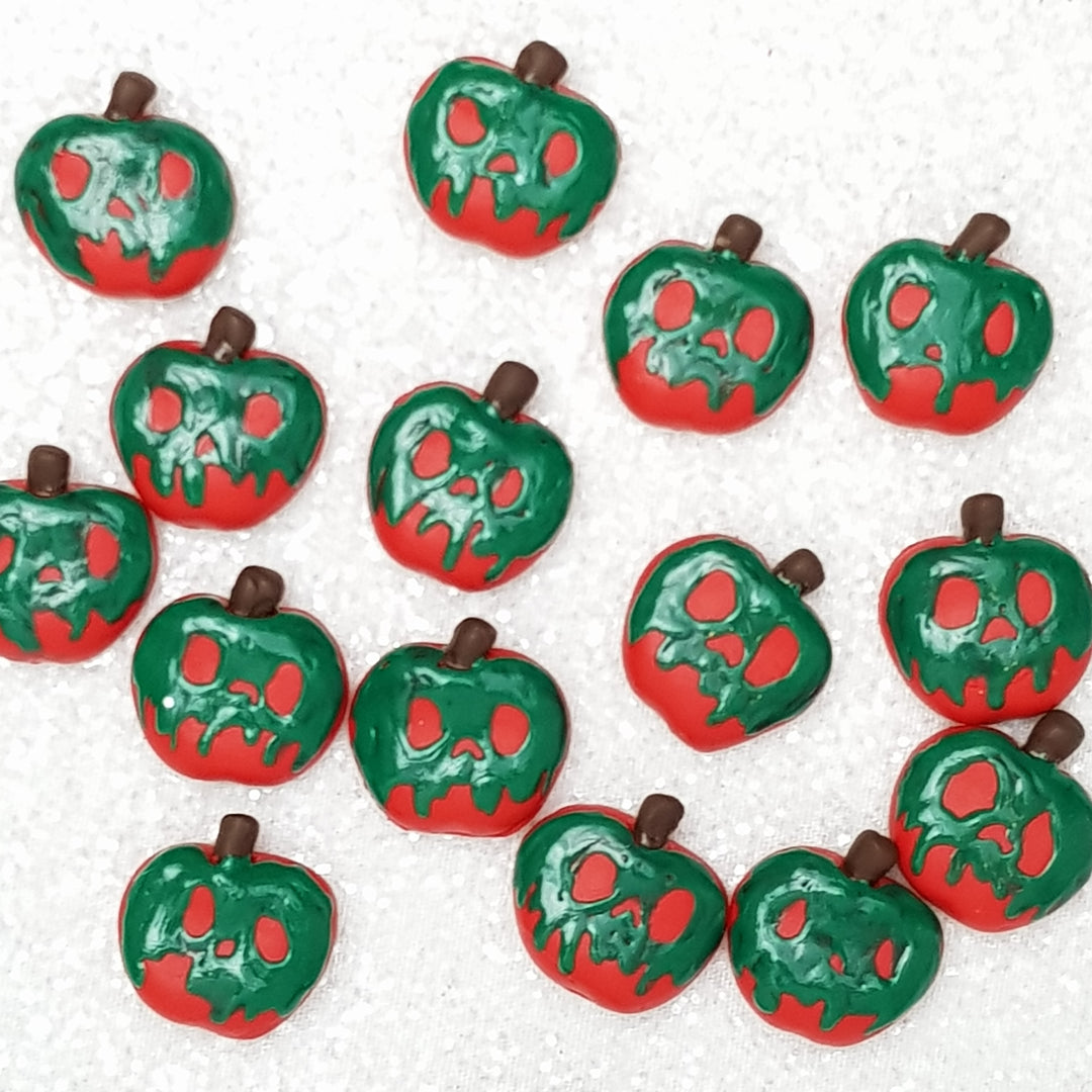 Clay Charm Embellishment - poison apple - Crafty Mood