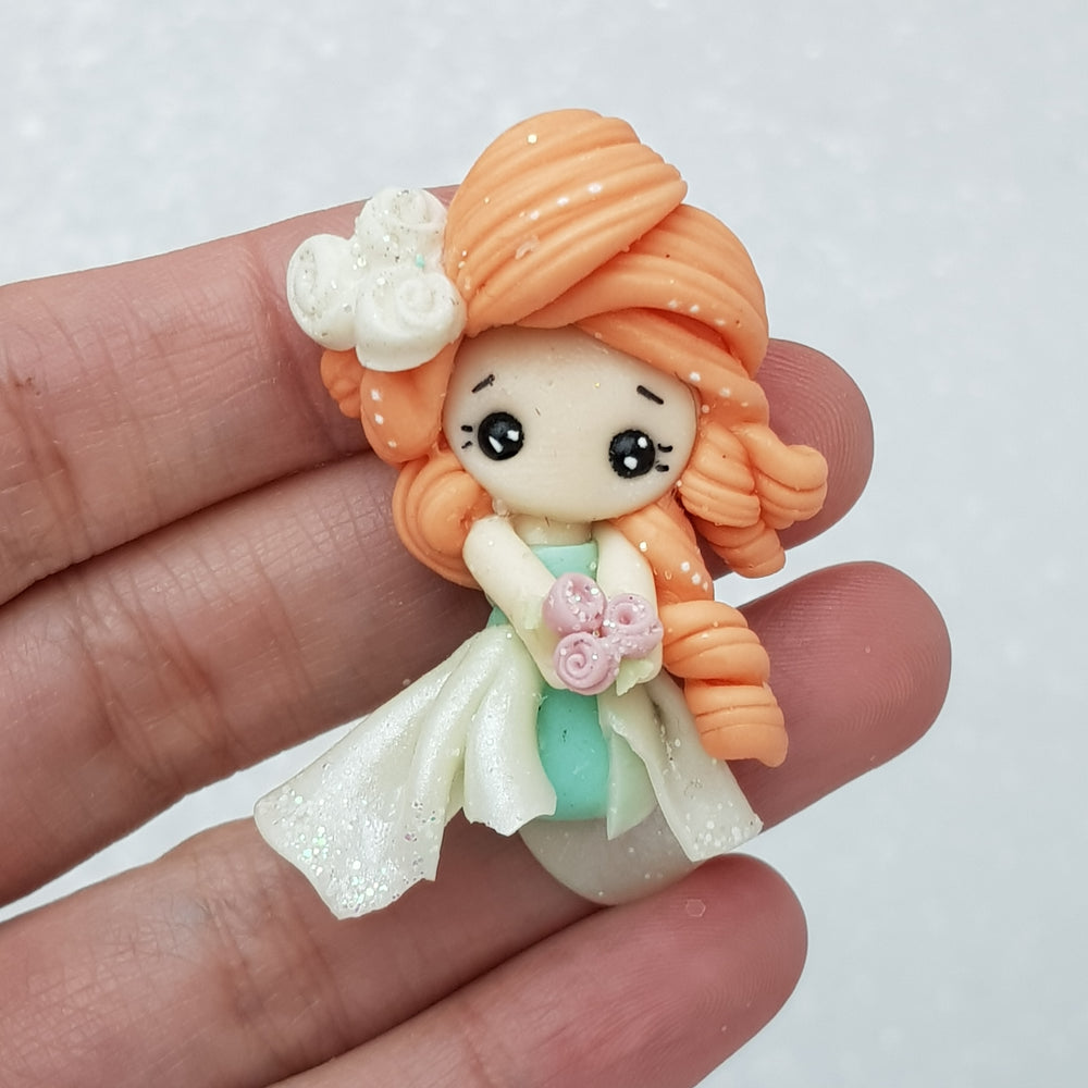 Clay Charm Embellishment - New Dramatic Winter Princess - Crafty Mood
