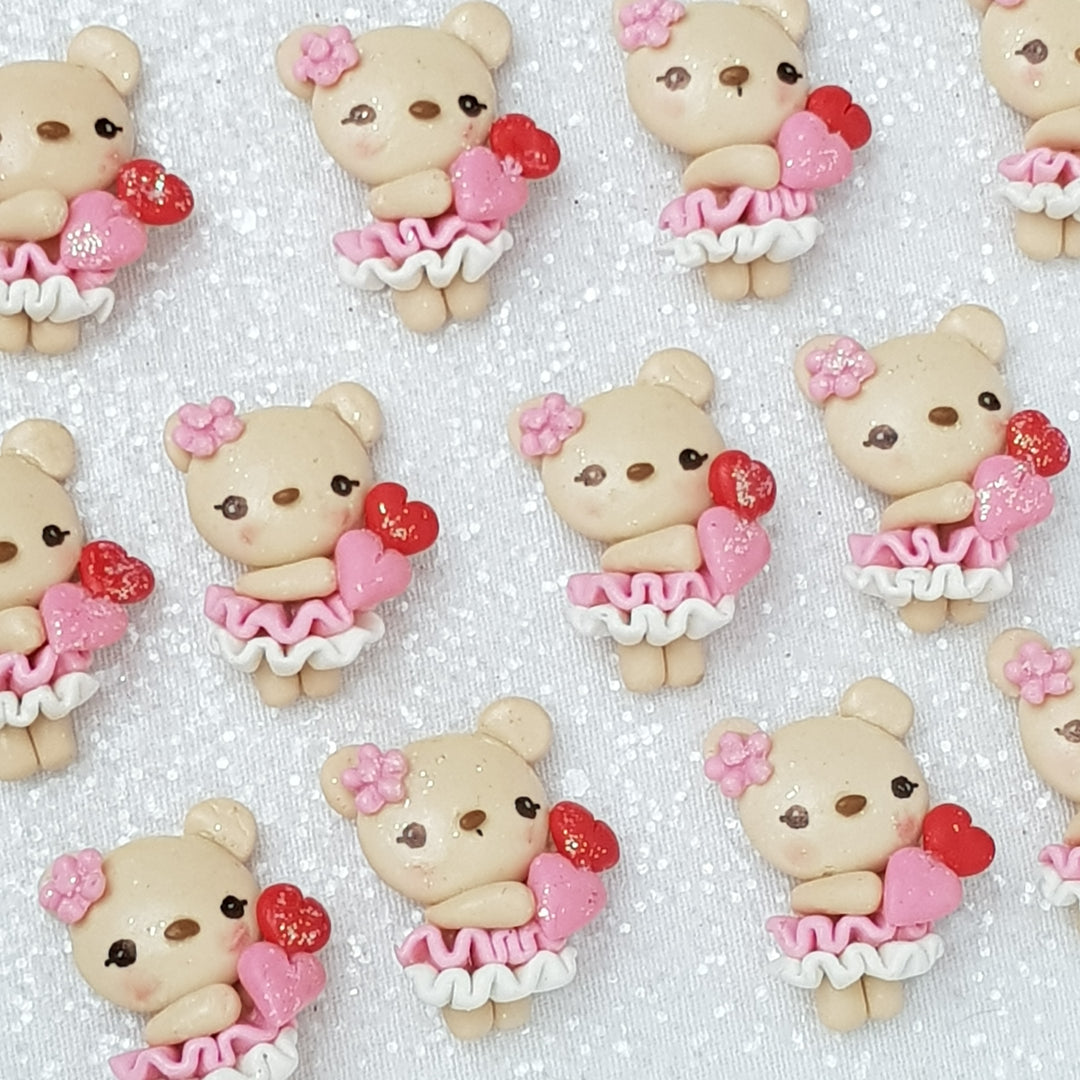 Clay Charm Embellishment - New Bear B - Crafty Mood