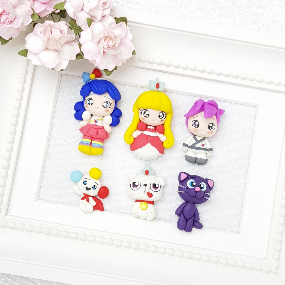 Sale Rainbow friends - Embellishment Clay Bow Centre - Crafty Mood