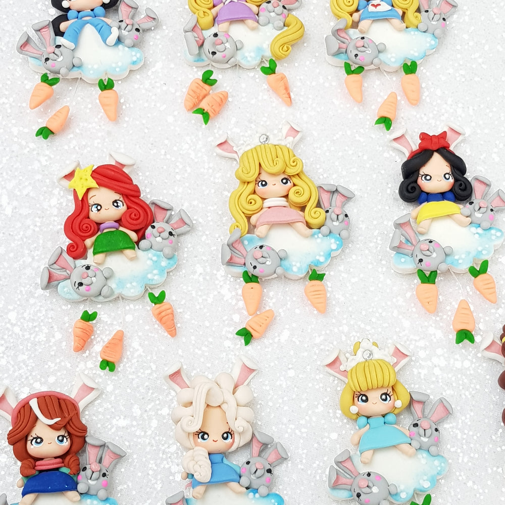 The Easter Princesses - Embellishment Clay Bow Centre - Crafty Mood