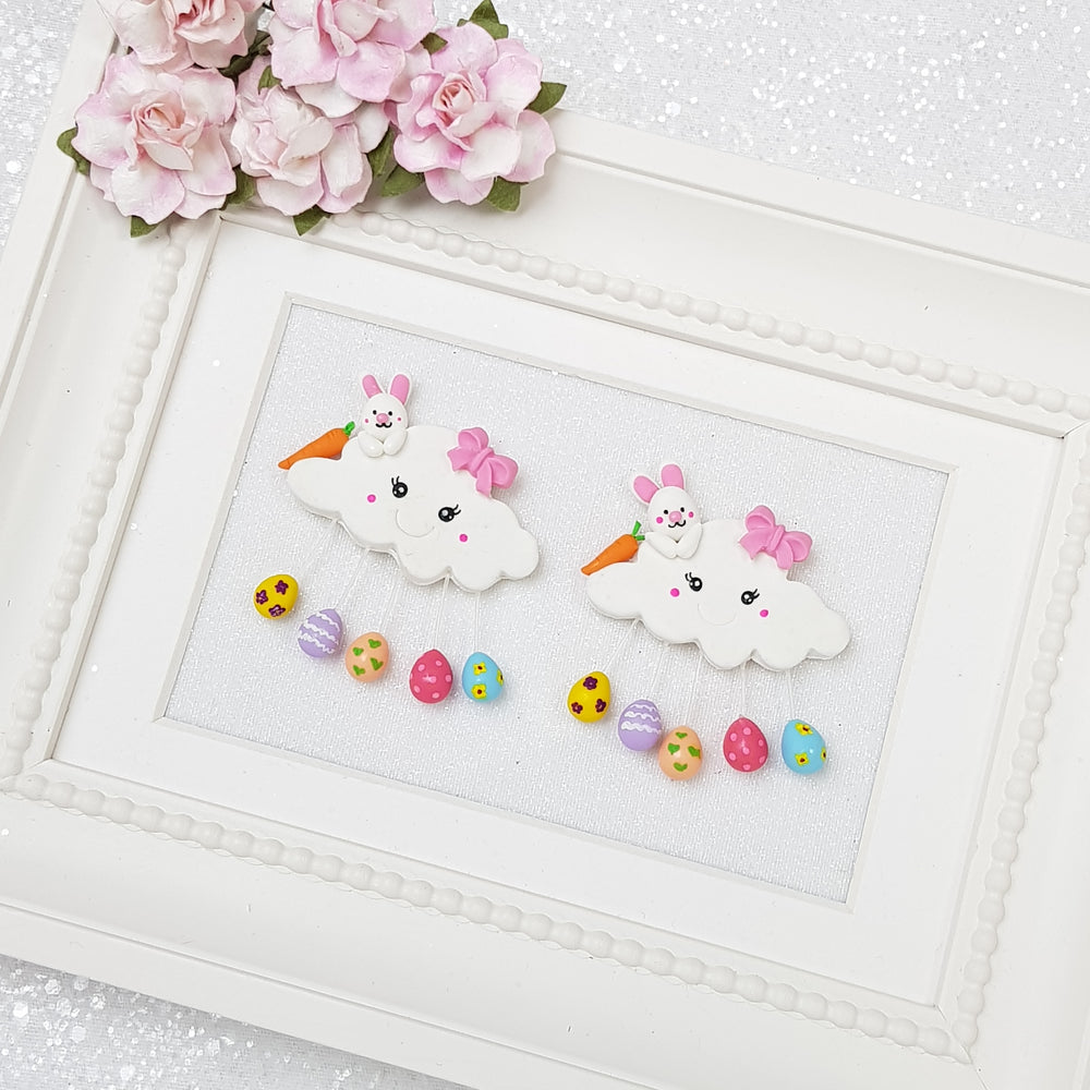 Easter eggs cloud - Embellishment Clay Bow Centre - Crafty Mood