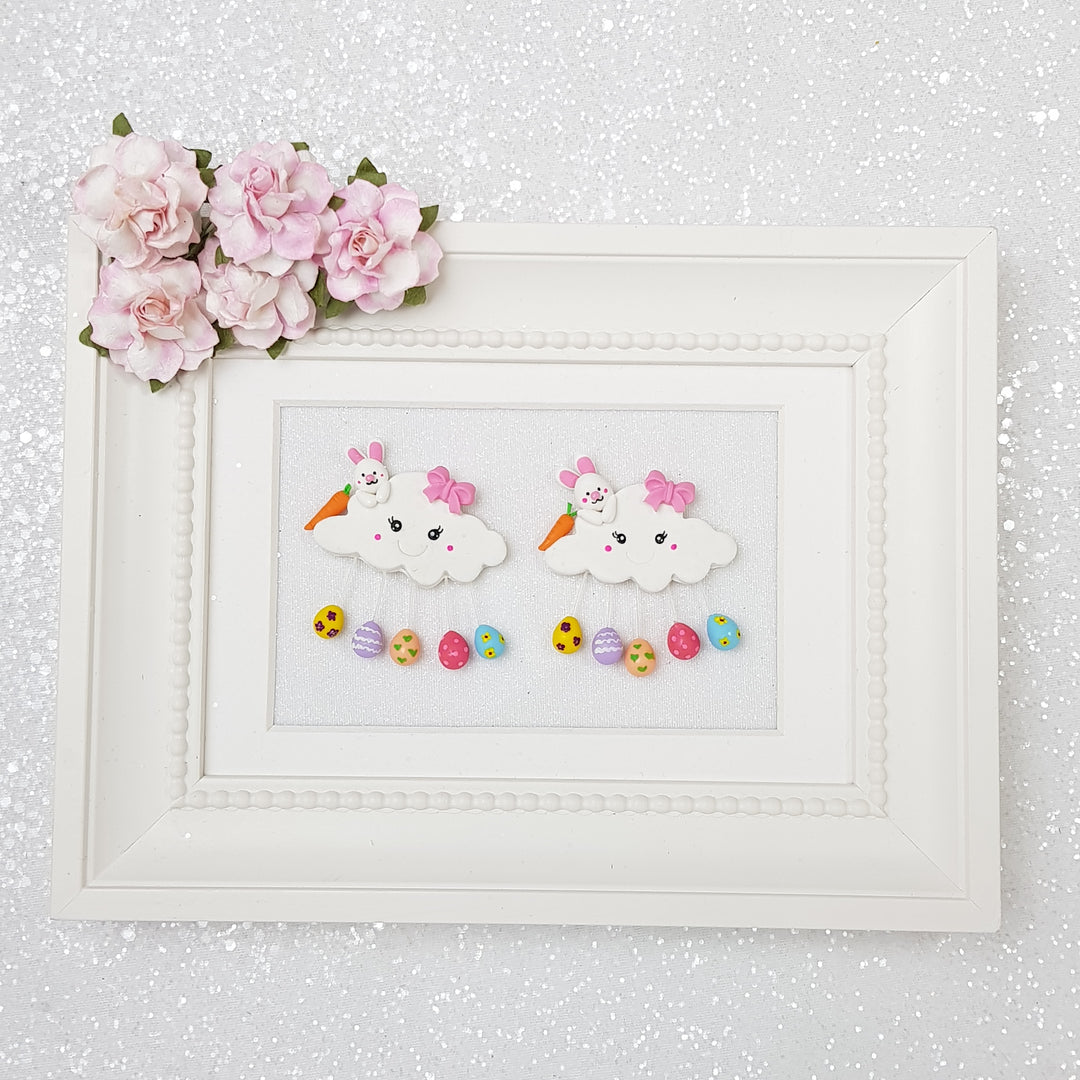 Easter eggs cloud - Embellishment Clay Bow Centre - Crafty Mood