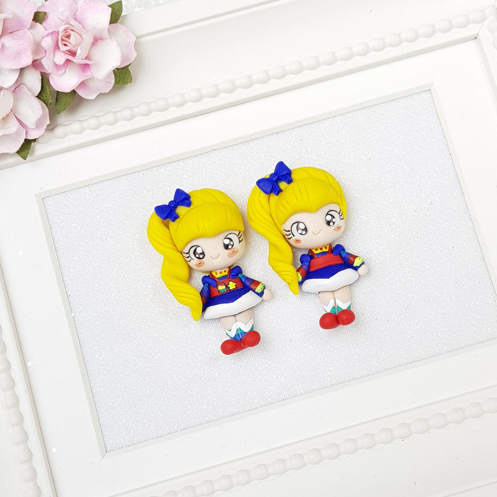 Rainbow girl - Embellishment Clay Bow Centre - Crafty Mood