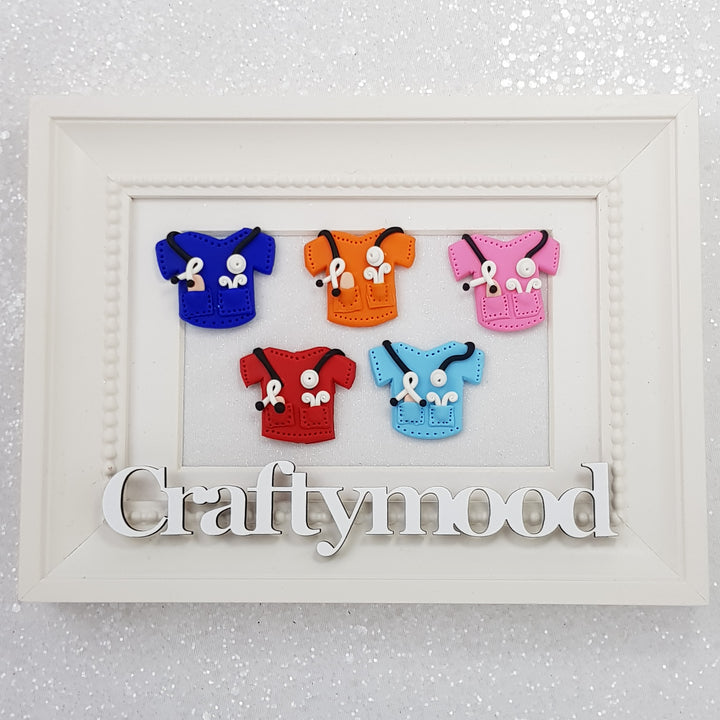 Medical Suit - Embellishment Clay Bow Centre