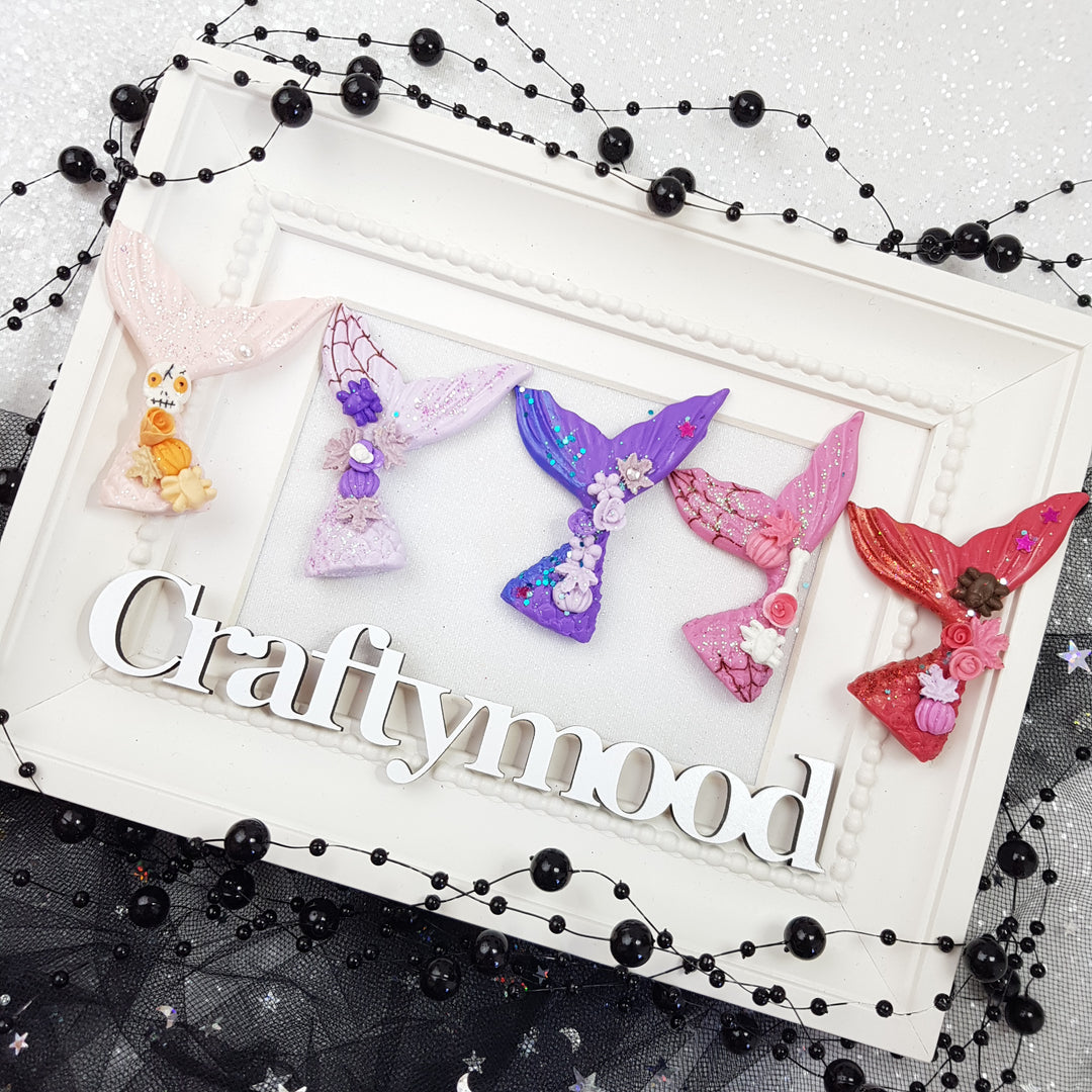 Halloween fin - Embellishment Clay Bow Centre