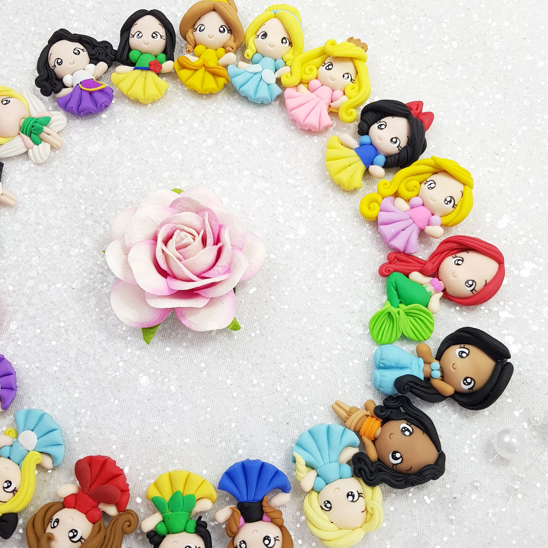 Adorable Princess - Embellishment Clay Bow Centre