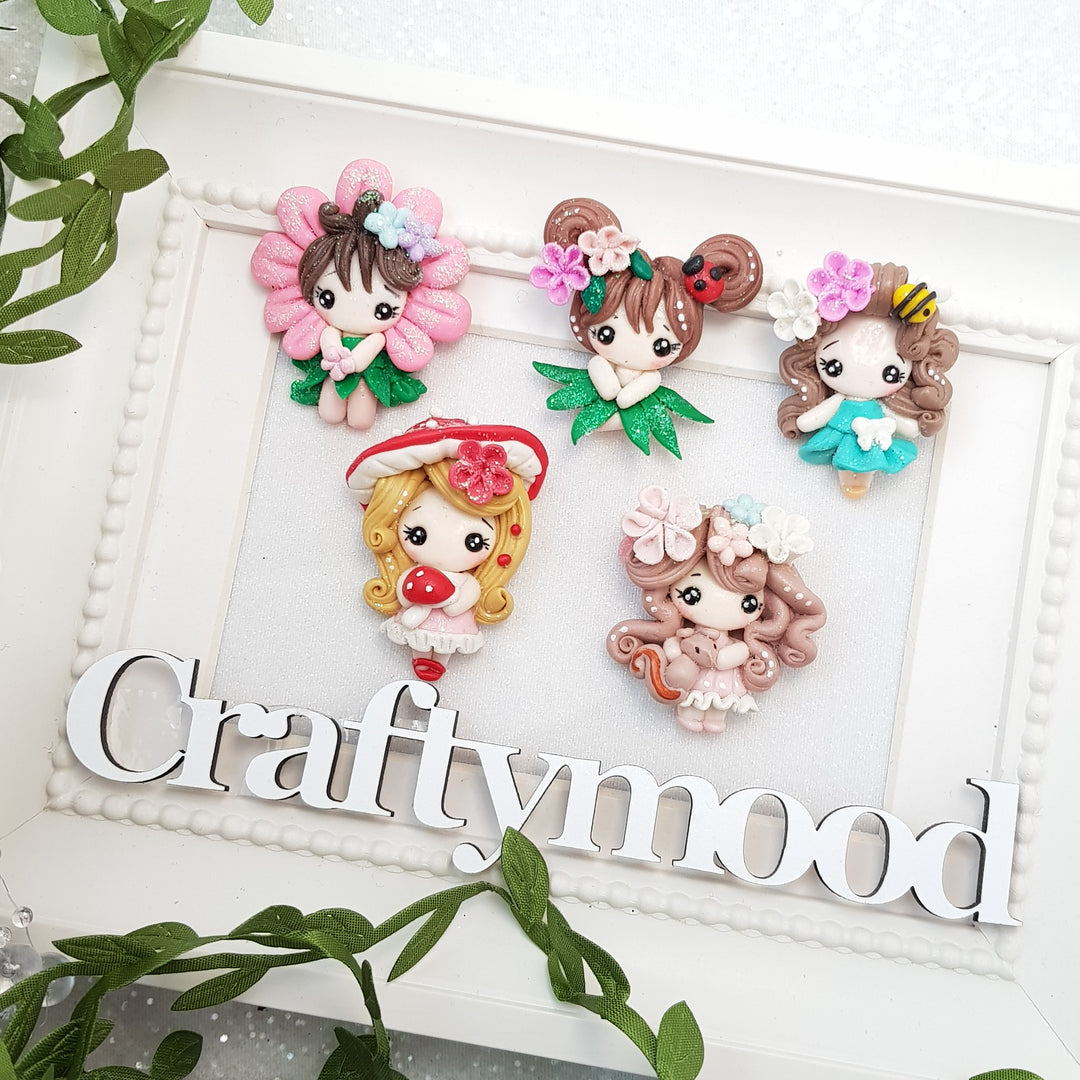 Adorable Flower Girls - Embellishment Clay Bow Centre