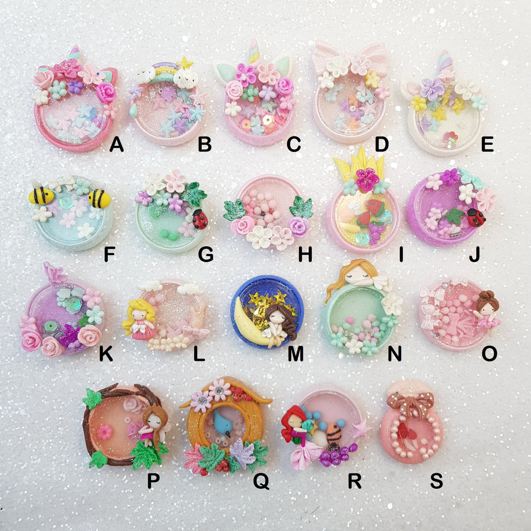 Shaker Collection - Handmade Flatback Clay Bow Centre