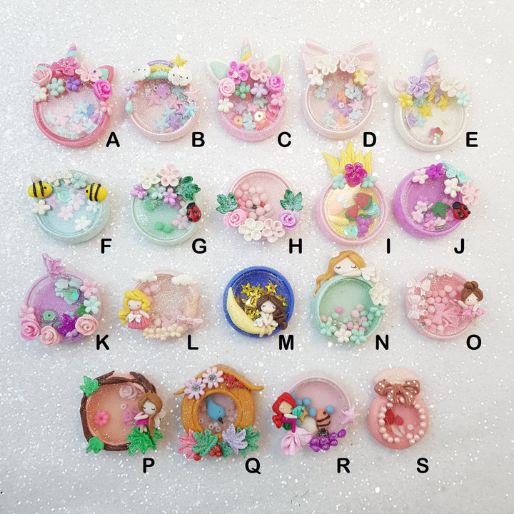 Shaker Collection - Handmade Flatback Clay Bow Centre