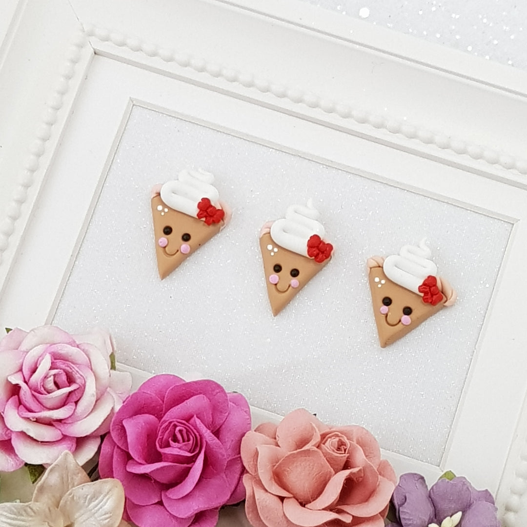 Cutie pie - Embellishment Clay Bow Centre