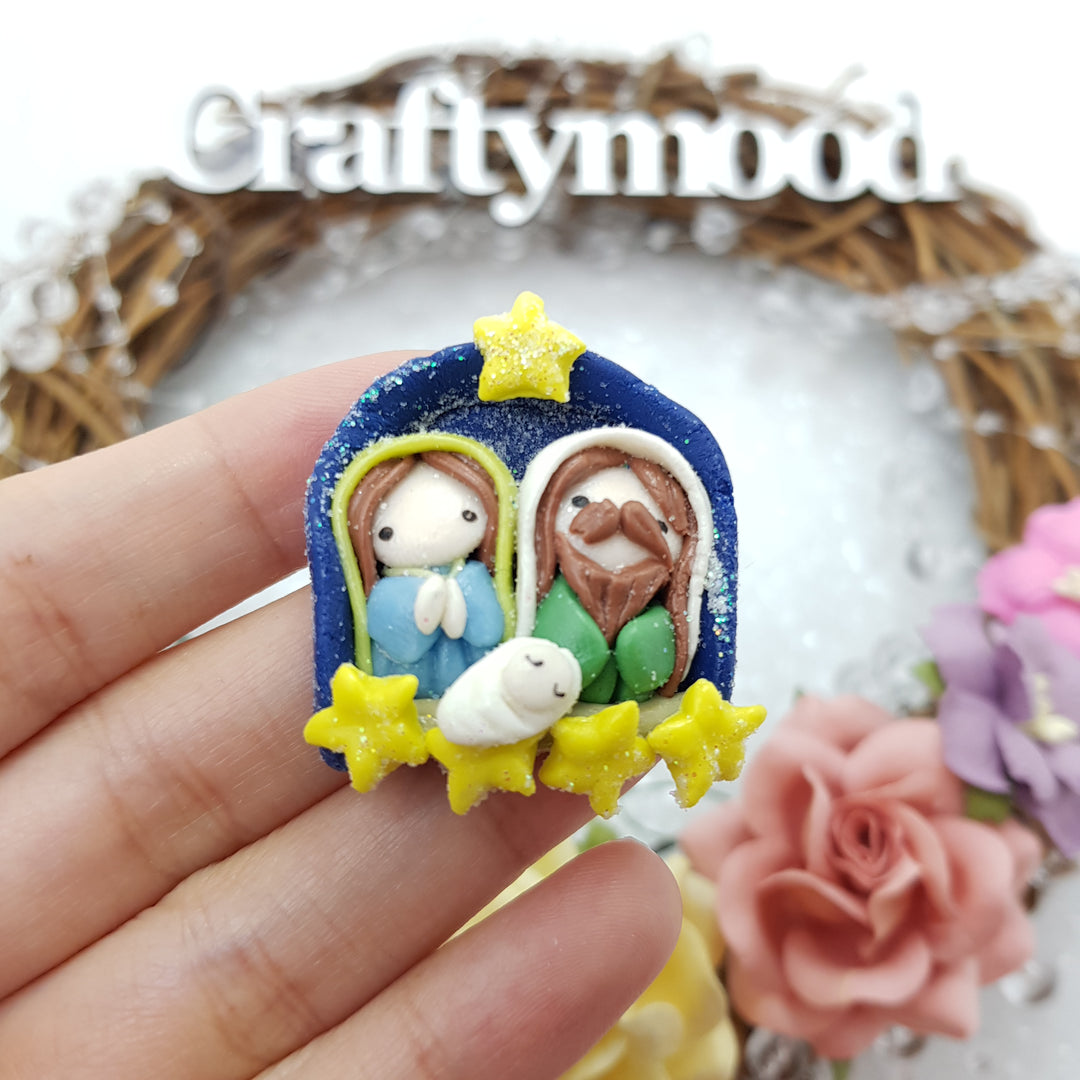 The Nativity - Embellishment Clay Bow Centre
