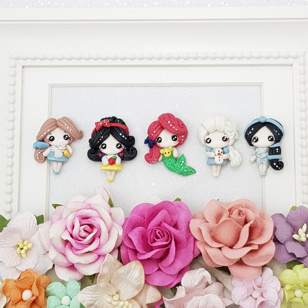 Clay Charm Embellishment - Mini Toddler Princess
