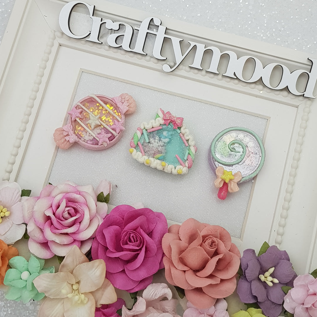 Candy shaker - Embellishment Clay Bow Centre