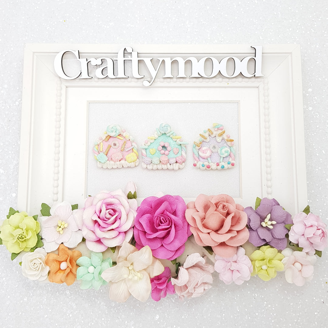 Candy house - Embellishment Clay Bow Centre