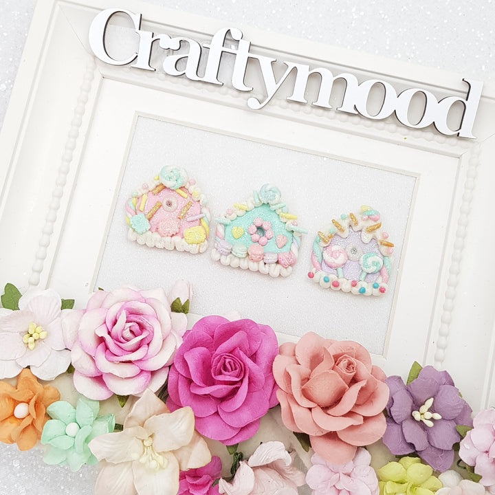 Candy house - Embellishment Clay Bow Centre