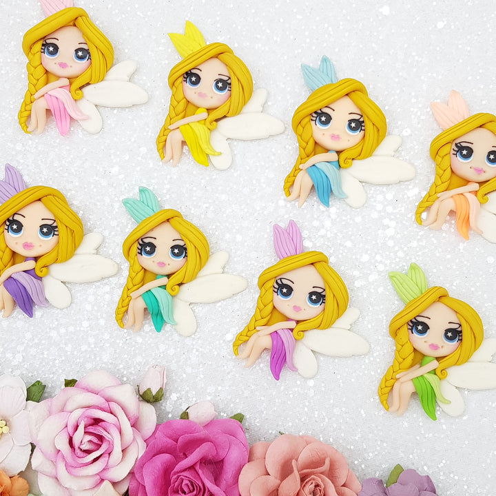 Pout fairies - Embellishment Clay Bow Centre