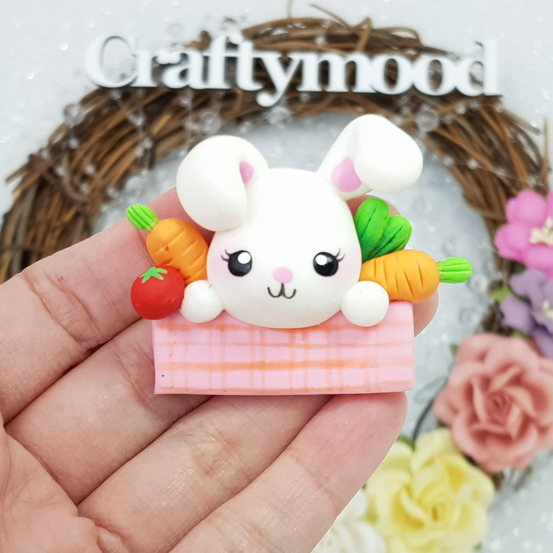 Easter name plate - Embellishment Clay Bow Centre