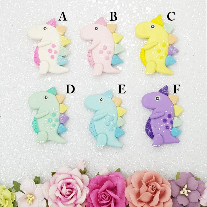 Big dino - Embellishment Clay Bow Centre